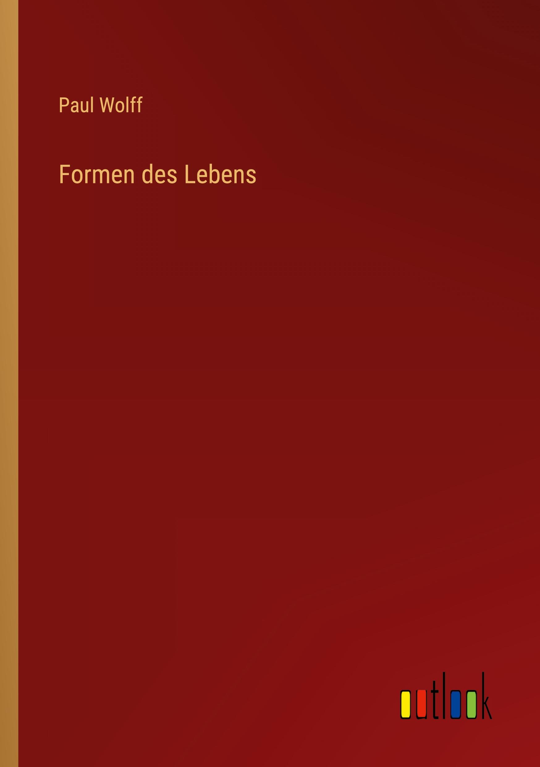 Vorderes Coverbild Formen des Lebens