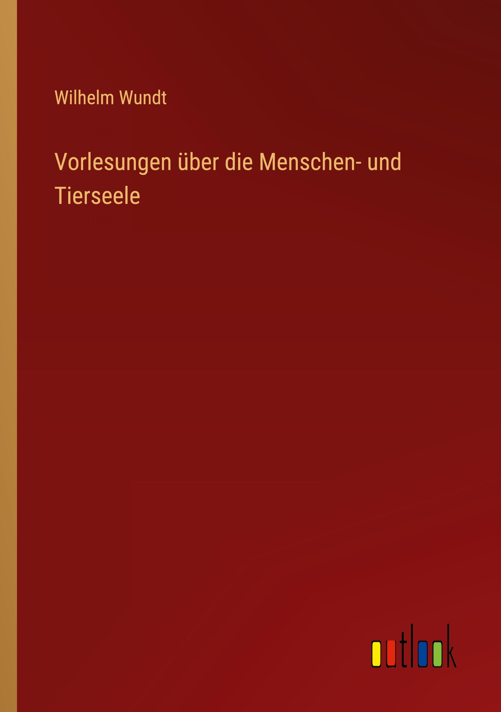 Vorderes Coverbild Vorlesungen über die Menschen- und Tierseele