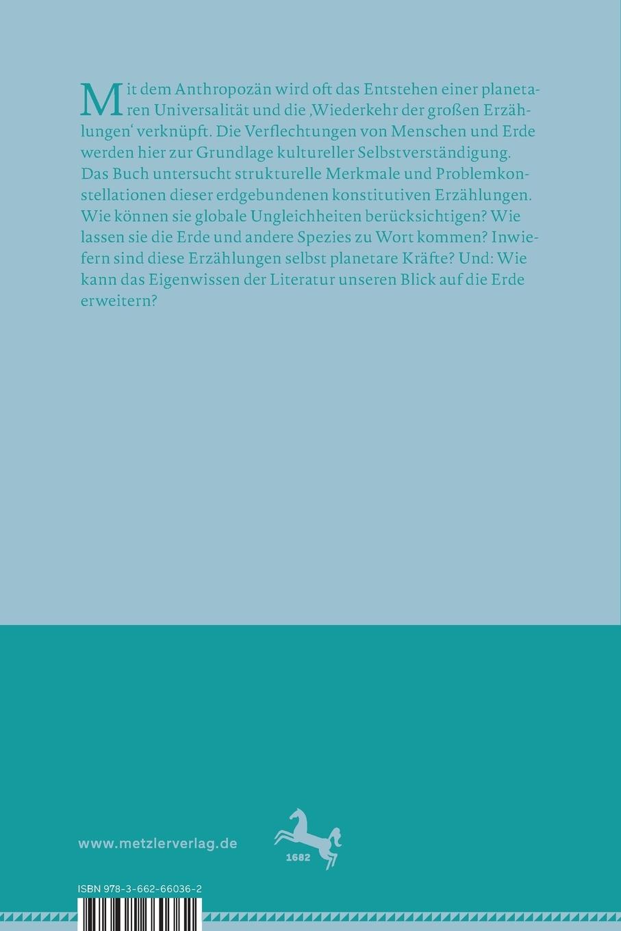 Rückseitencover Instauration der Erde