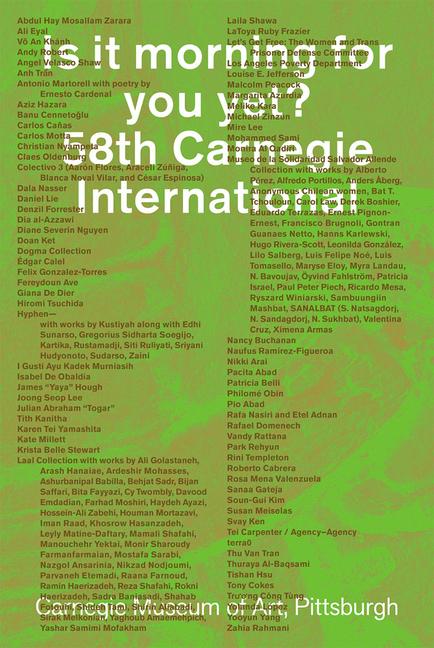 Vorderes Coverbild Is It Morning for You Yet? 58th Carnegie International