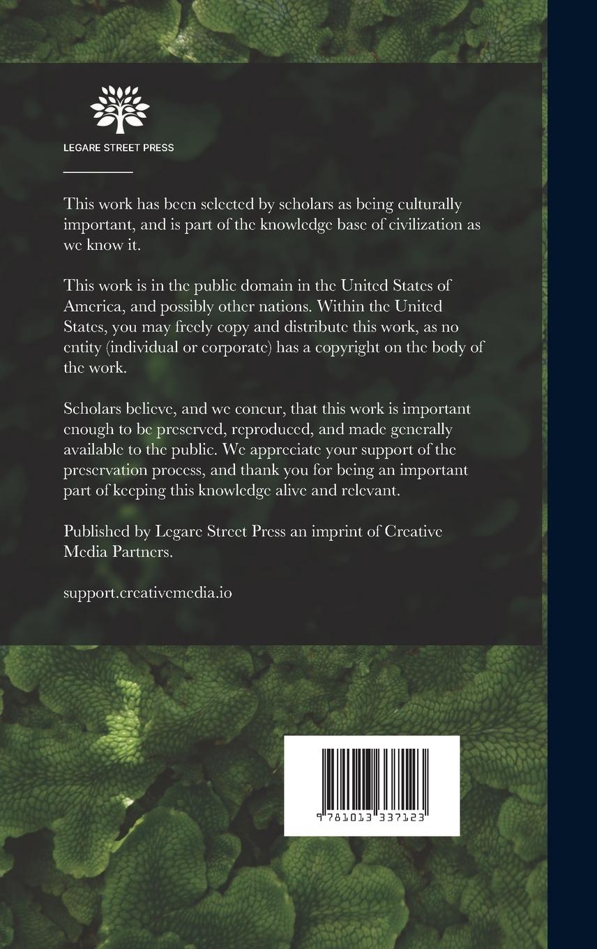 Rückseitencover Lives of Eminent Zoologists, From Aristotle to Linnaeus