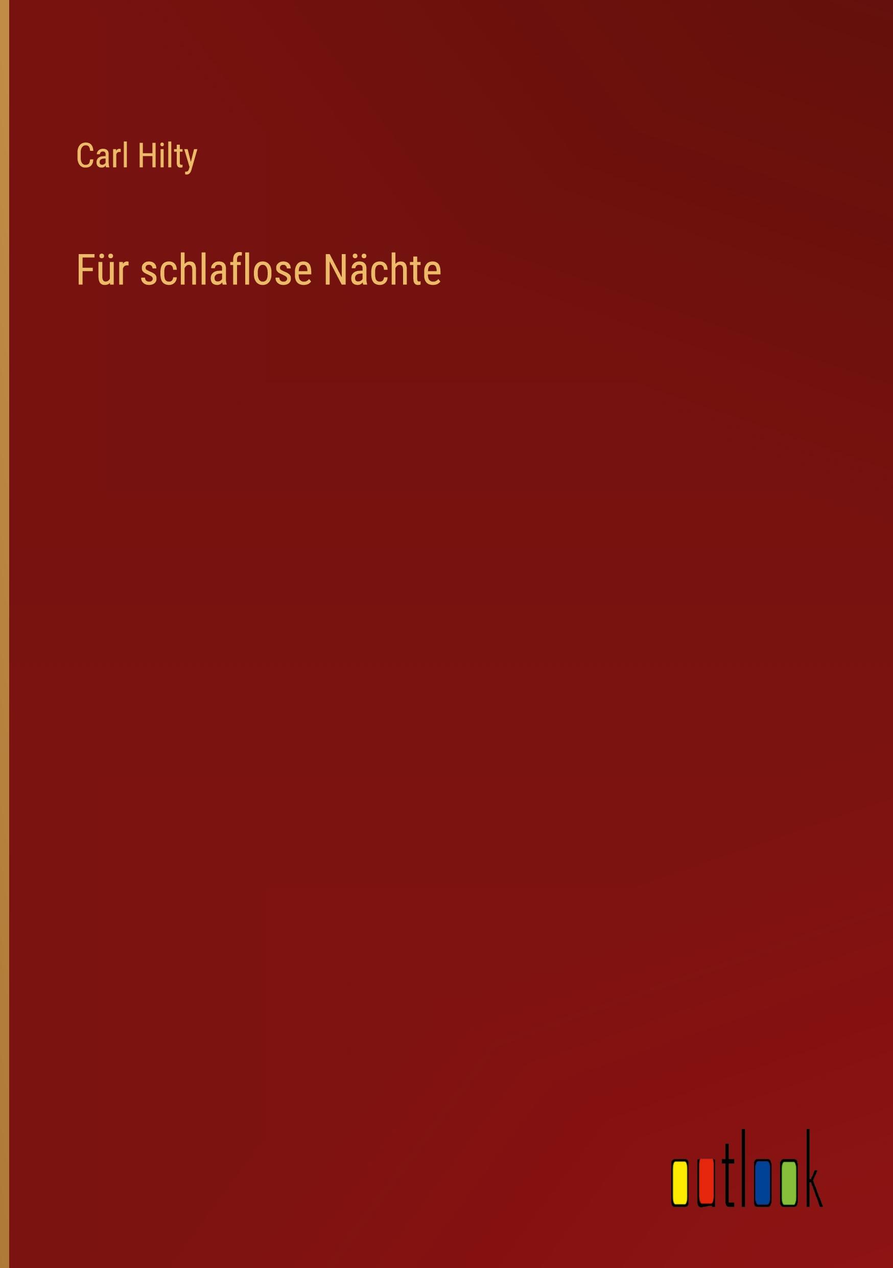 Vorderes Coverbild Für schlaflose Nächte