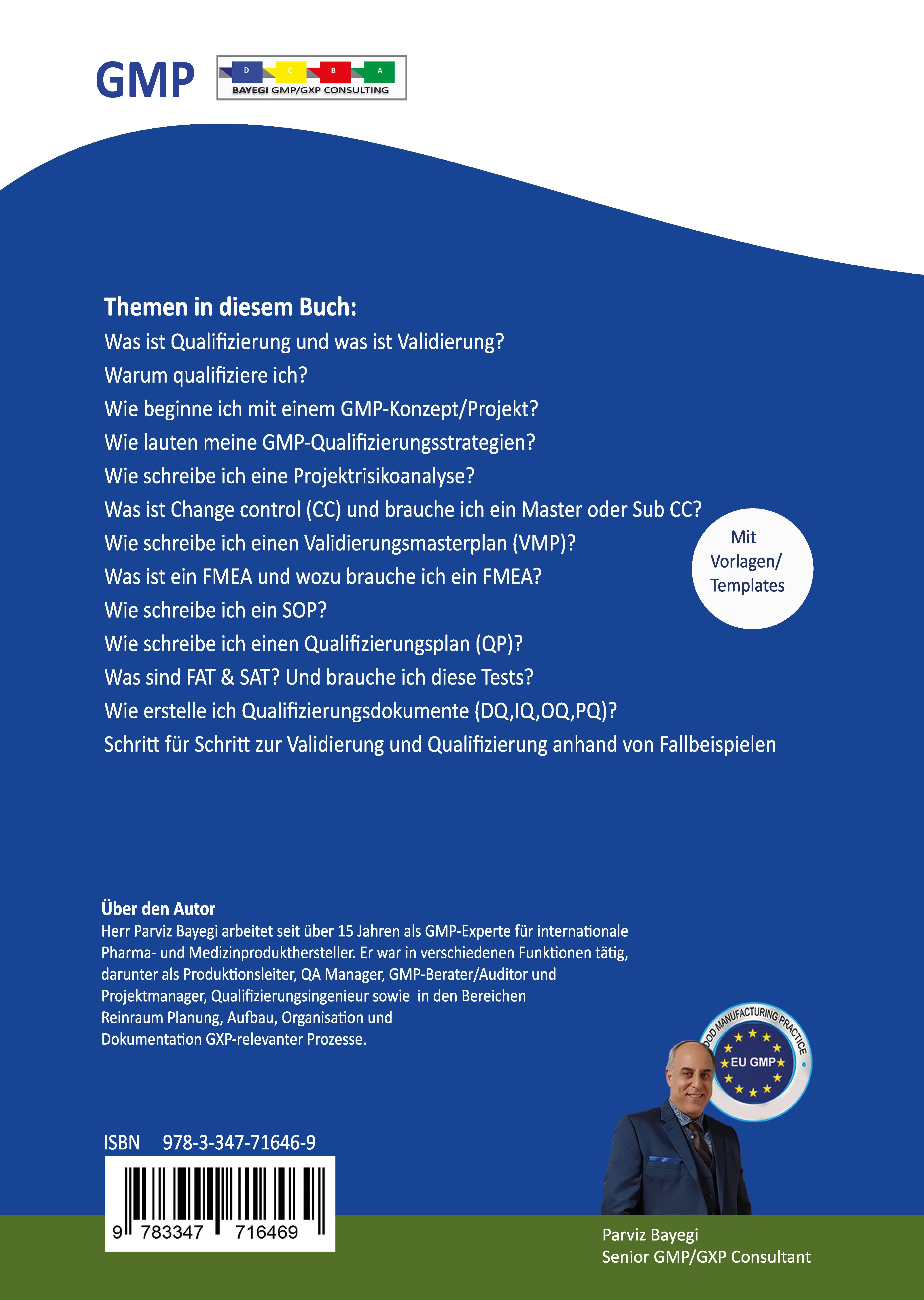 Rückseitencover GMP- gerechte Validierung/Qualifizierung & Dokumentation