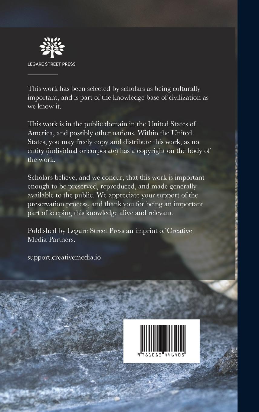 Rückseitencover List of Snakes in the Indian Museum