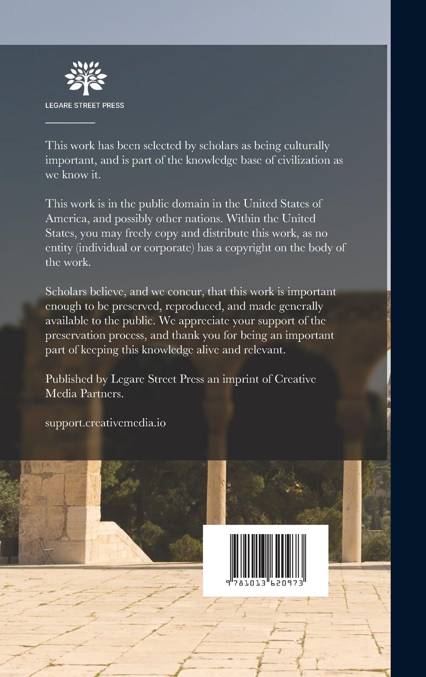 Rückseitencover The People of Palestine: an Enlarged Edition of "The Peasantry of Palestine, Life Manners and Customs of the Village."