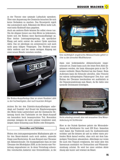 Beispielinhalt (Bild) Smart Fortwo und Roadster. Jetzt helfe ich mir selbst