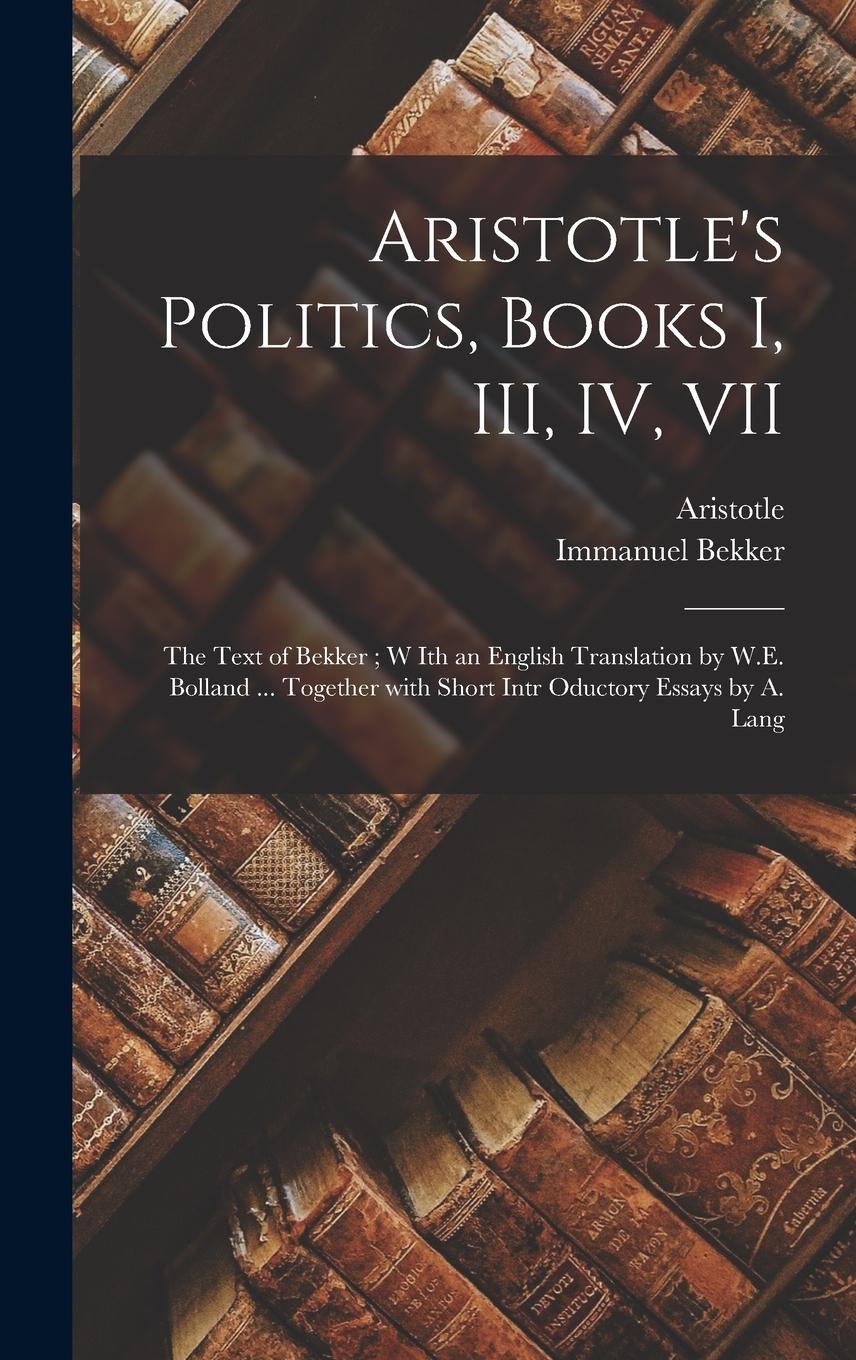 Vorderes Coverbild Aristotle's Politics, Books I, III, IV, VII