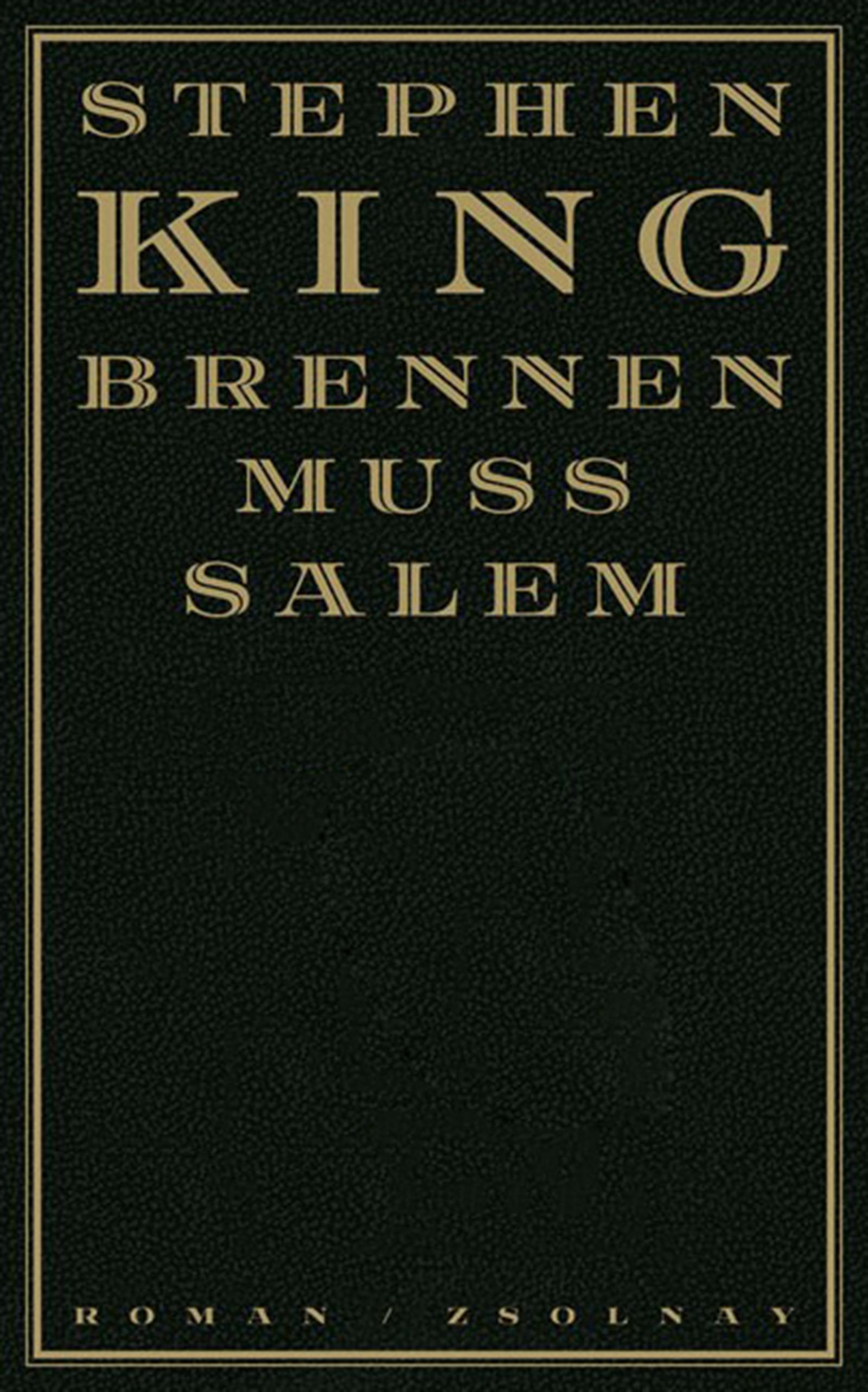 Vorderes Coverbild Brennen muß Salem