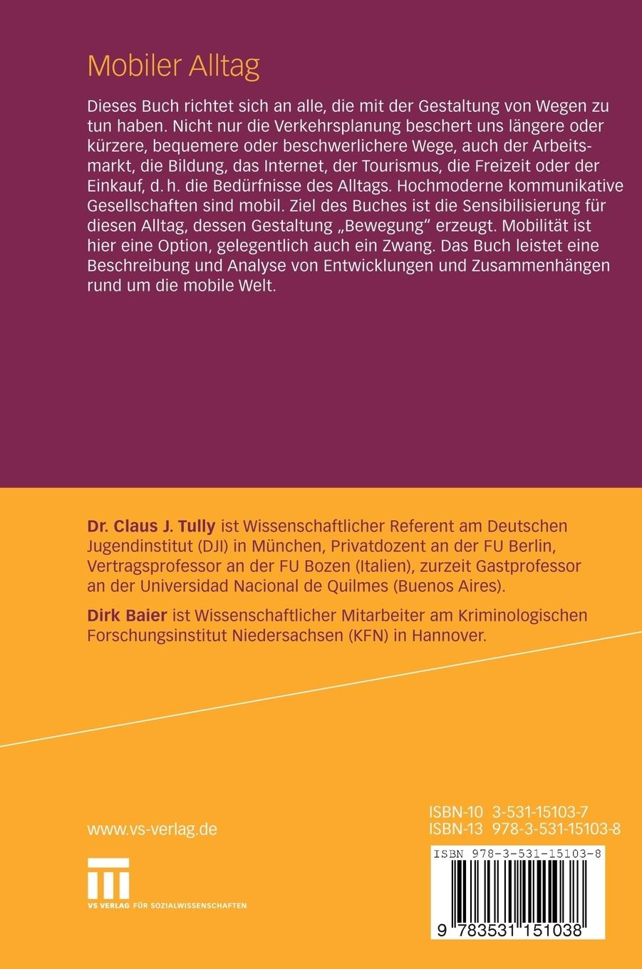 Rückseitencover Mobiler Alltag