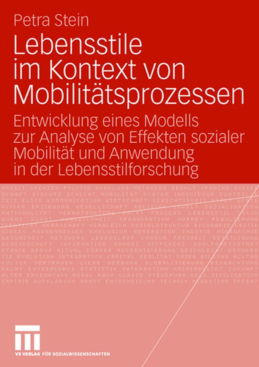 Vorderes Coverbild Lebensstile im Kontext von Mobilitätsprozessen
