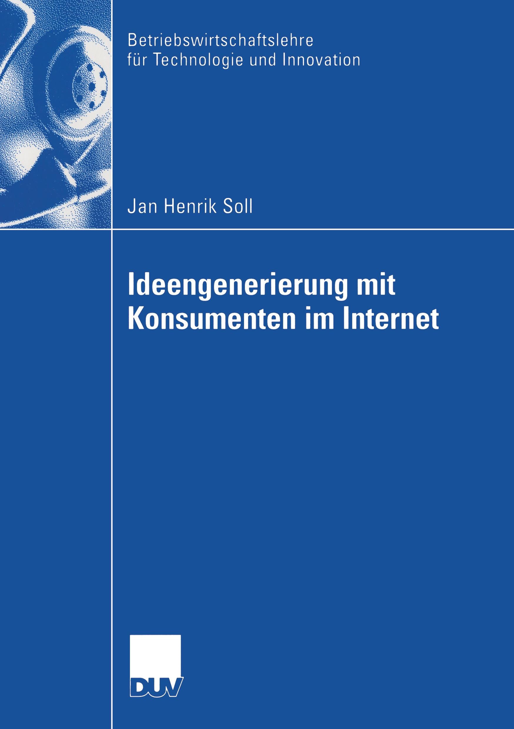 Vorderes Coverbild Ideengenerierung mit Konsumenten im Internet