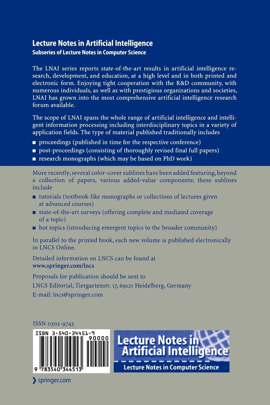 Rückseitencover Engineering Societies in the Agents World VI