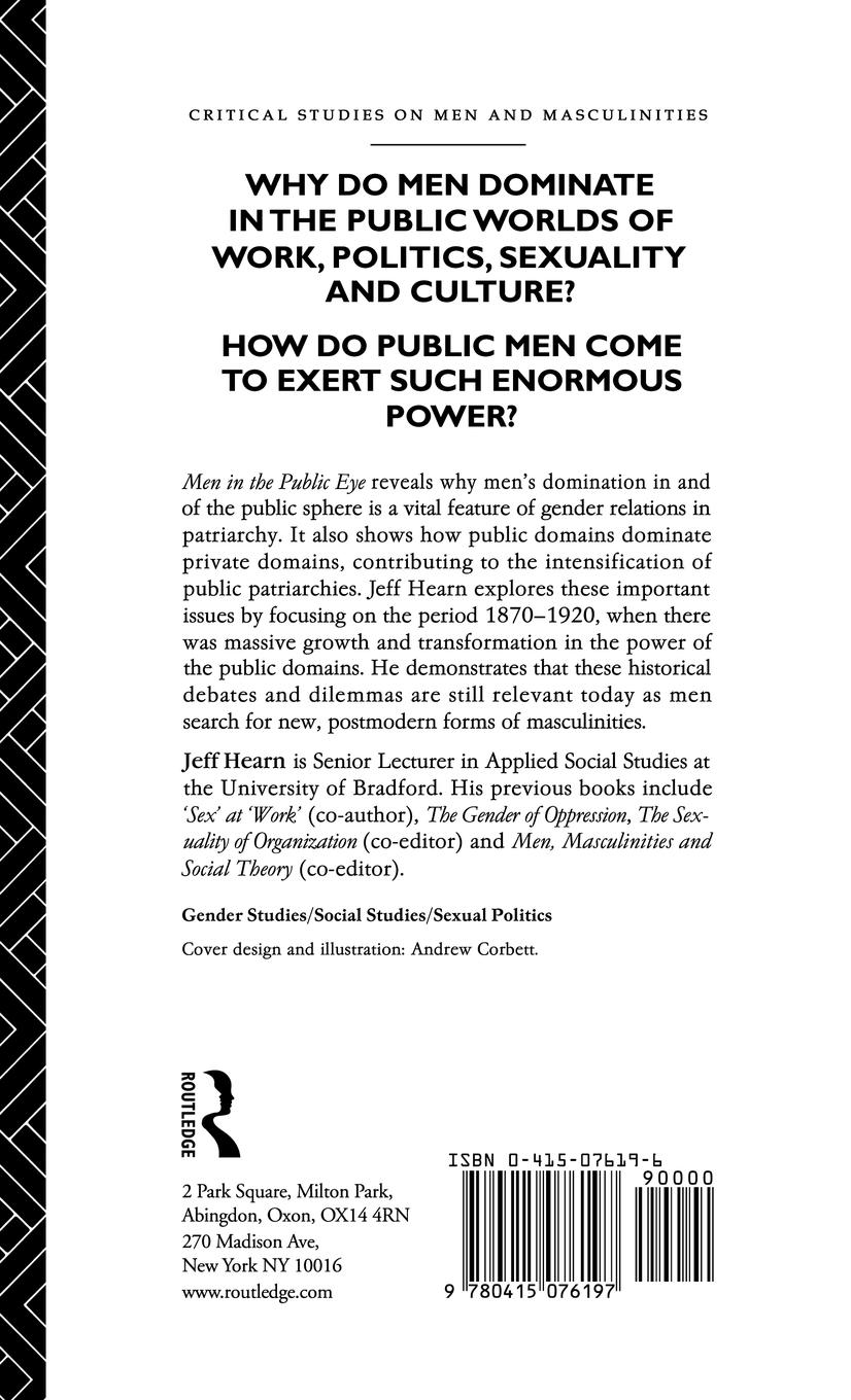 Rückseitencover Men In The Public Eye