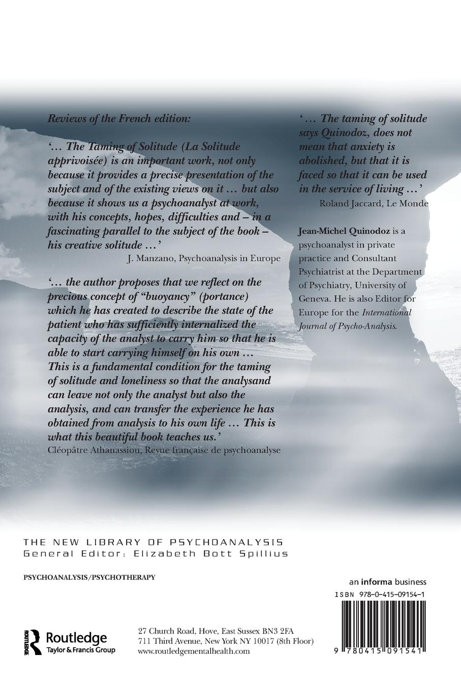 Rückseitencover The Taming of Solitude