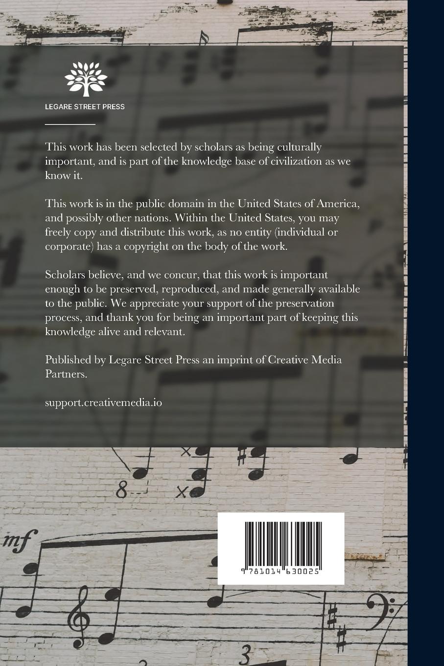 Rückseitencover The Southern Harmony, and Musical Companion: Containing a Choice Collection of Tunes, Hymns, Psalms, Odes, and Anthems; Selected From the Most Eminent