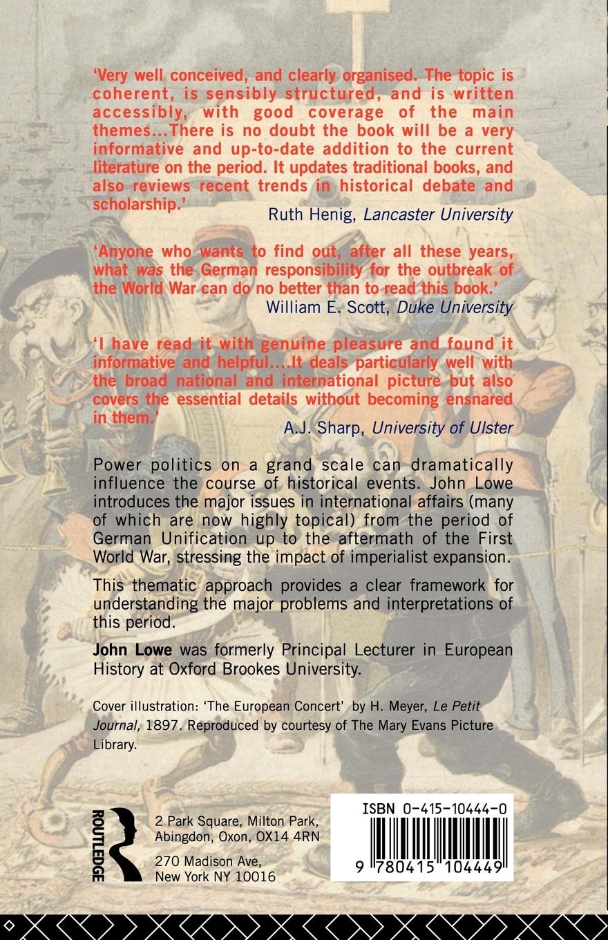Rückseitencover The Great Powers, Imperialism and the German Problem 1865-1925