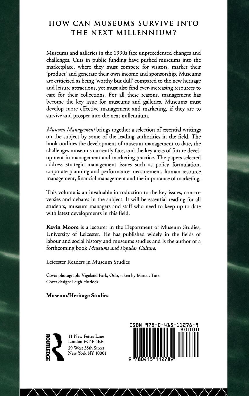 Rückseitencover Museum Management