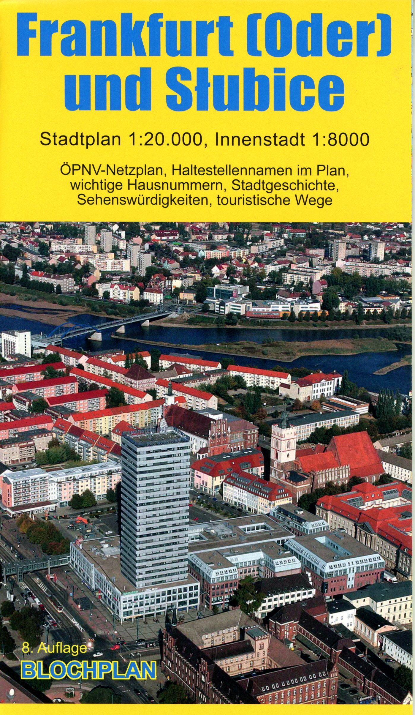 Vorderes Coverbild Stadtplan Frankfurt (Oder) und Slubice