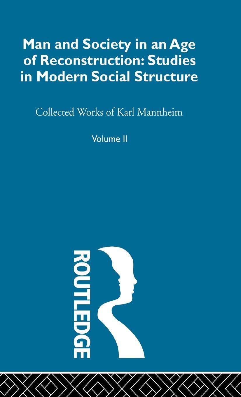 Vorderes Coverbild Man and Society in an Age of Reconstruction