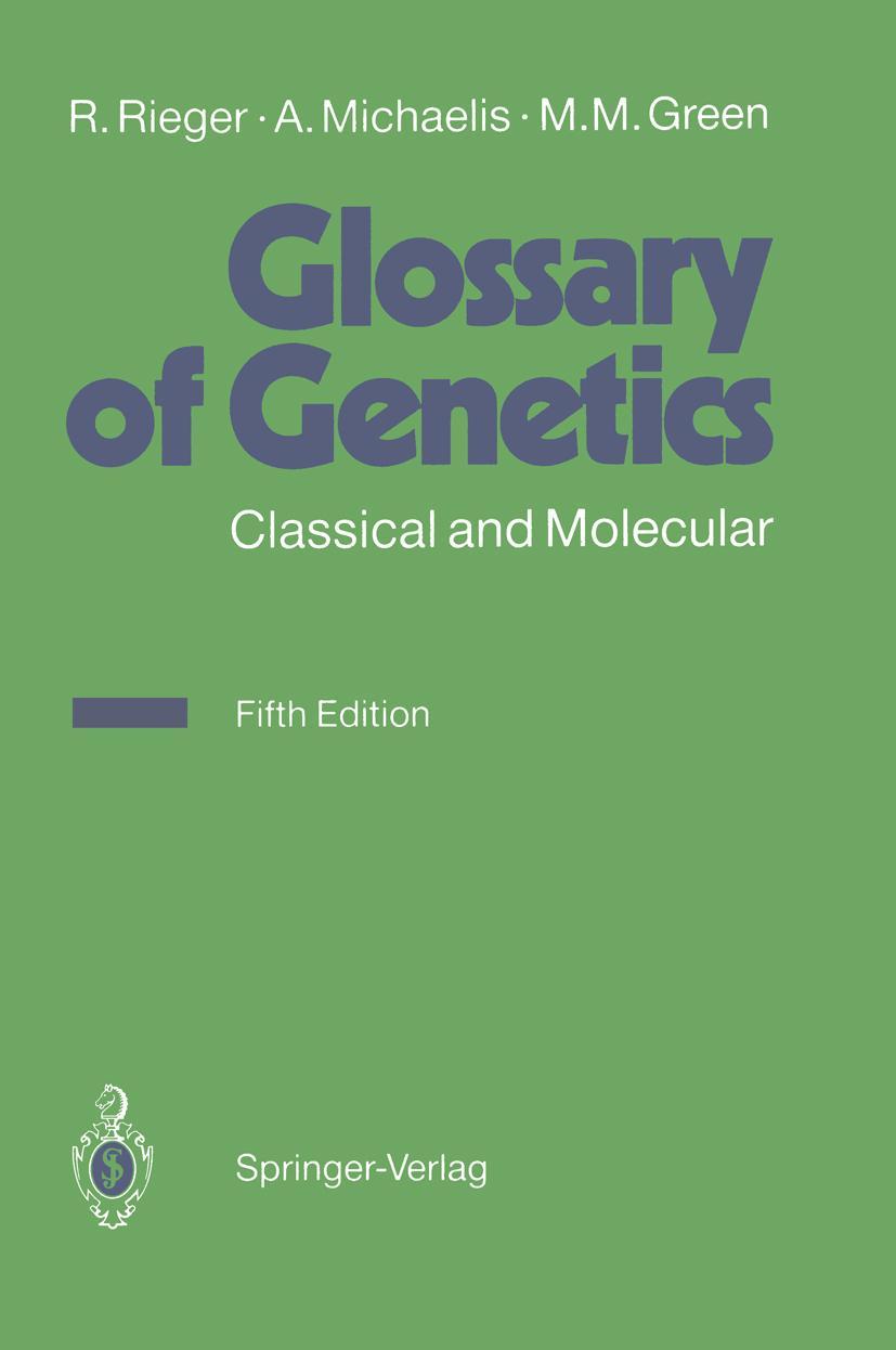 Vorderes Coverbild Glossary of Genetics