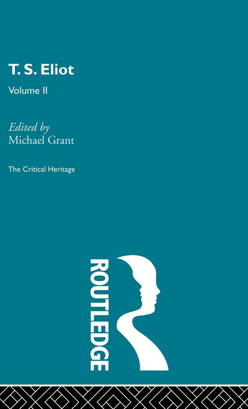 Vorderes Coverbild T.S. Eliot Volume 2