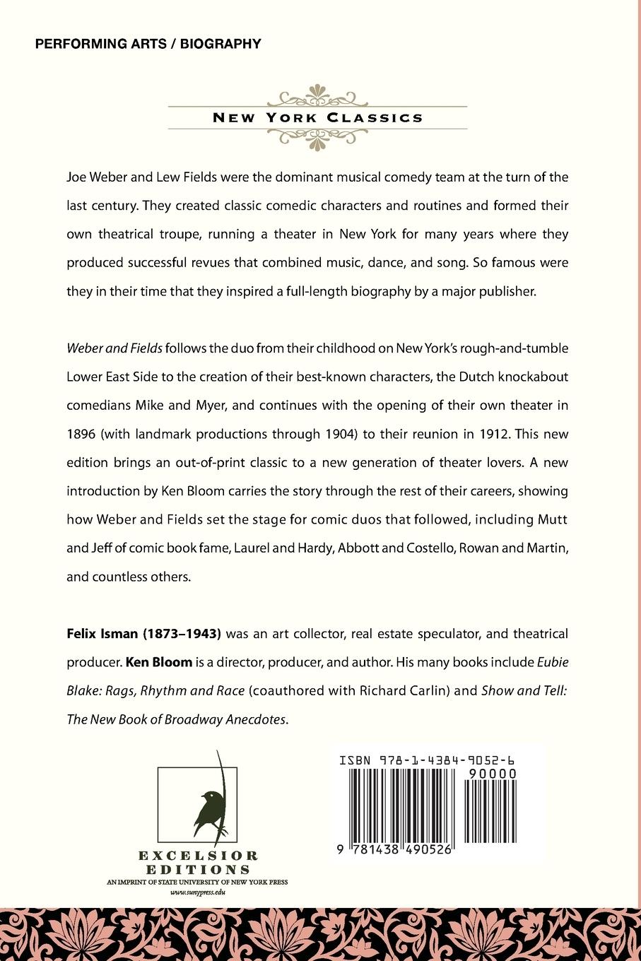 Rückseitencover Weber and Fields