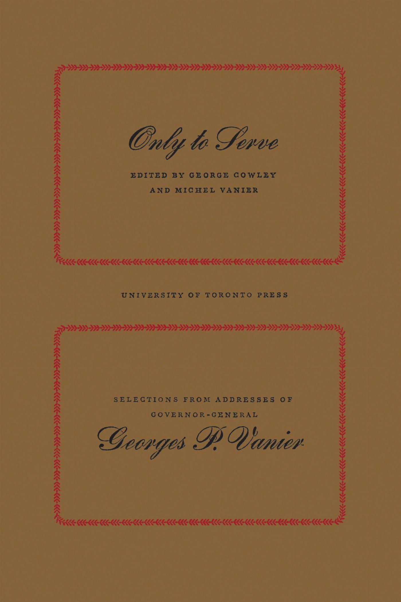 Vorderes Coverbild Only to Serve