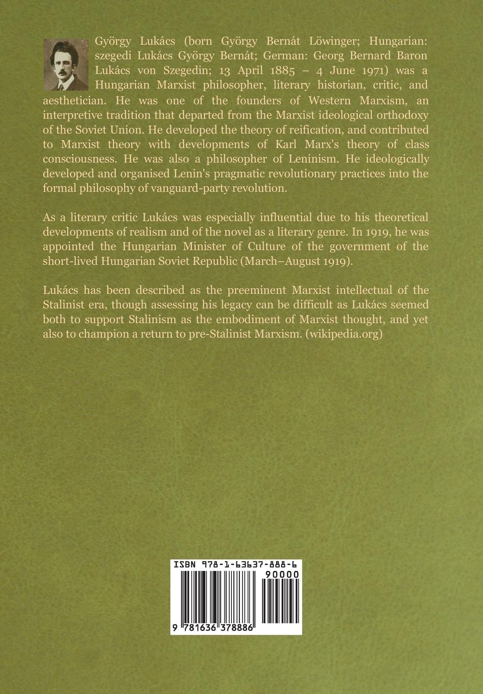 Rückseitencover History and Class Consciousness