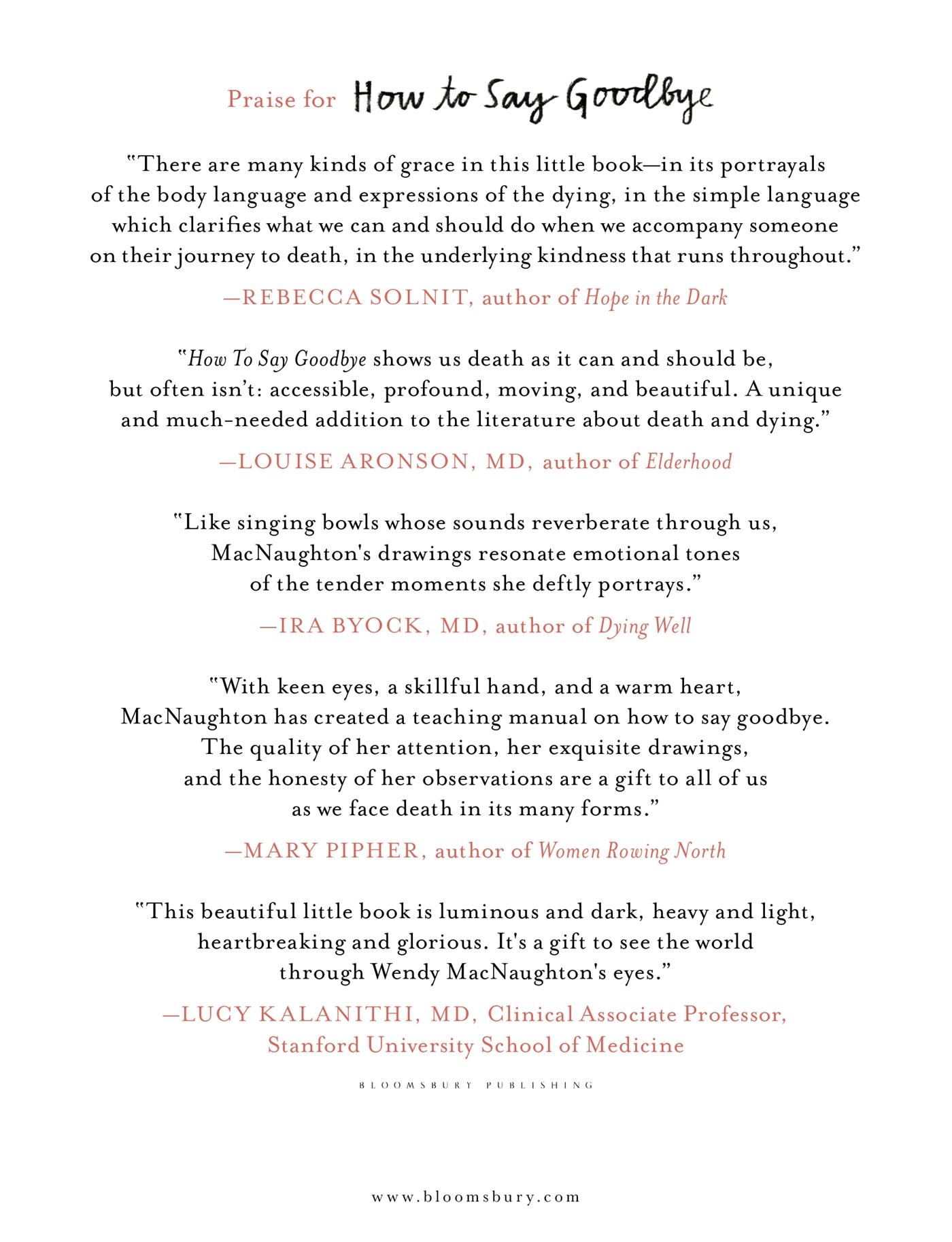 Rückseitencover How to Say Goodbye