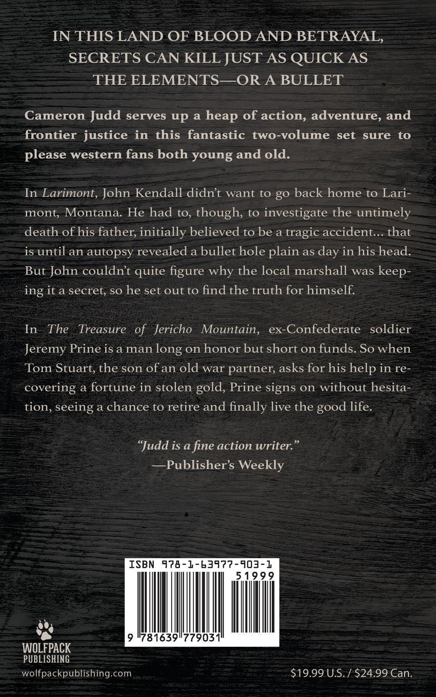 Rückseitencover Larimont and The Treasure of Jericho Mountain