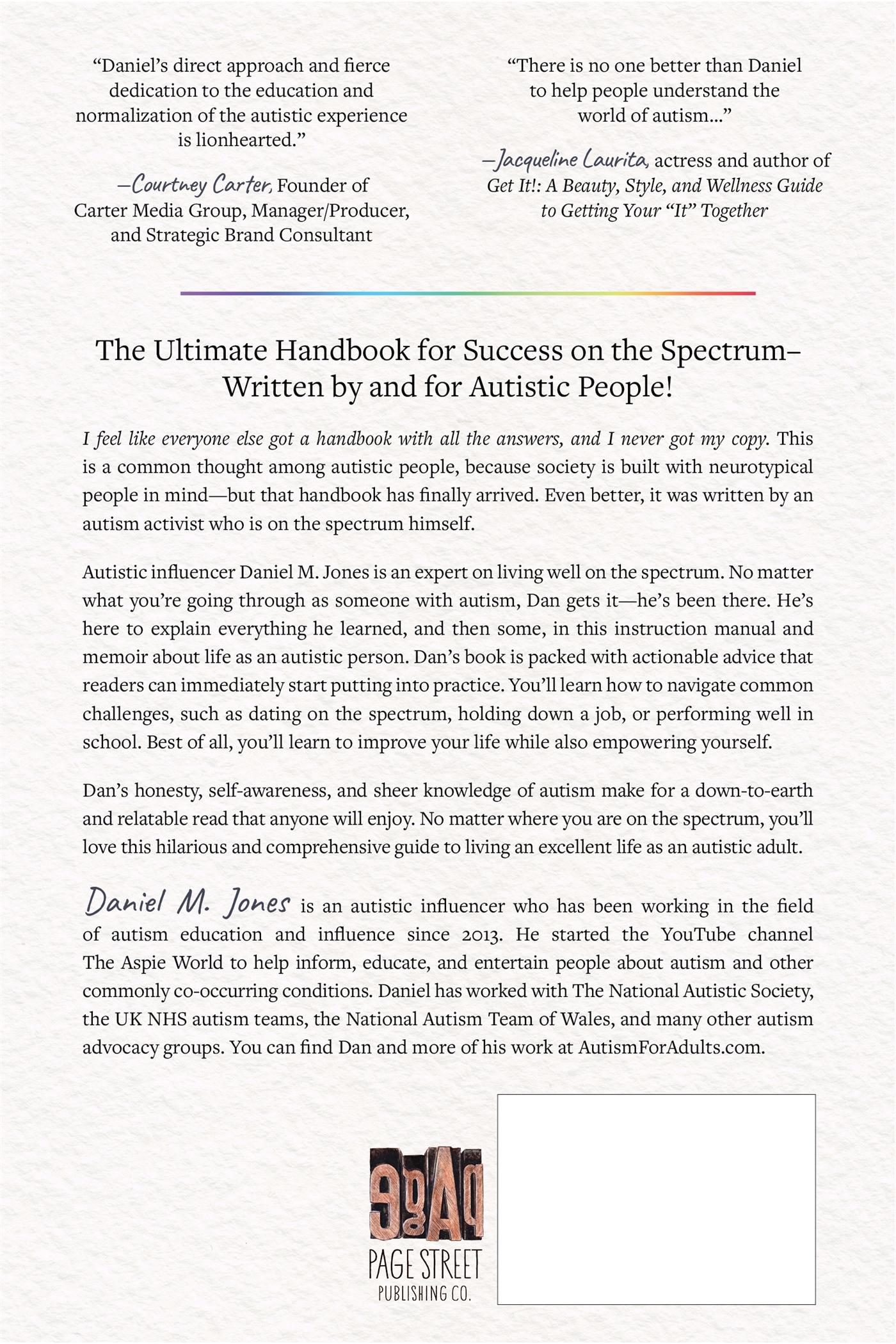 Rückseitencover Autism for Adults