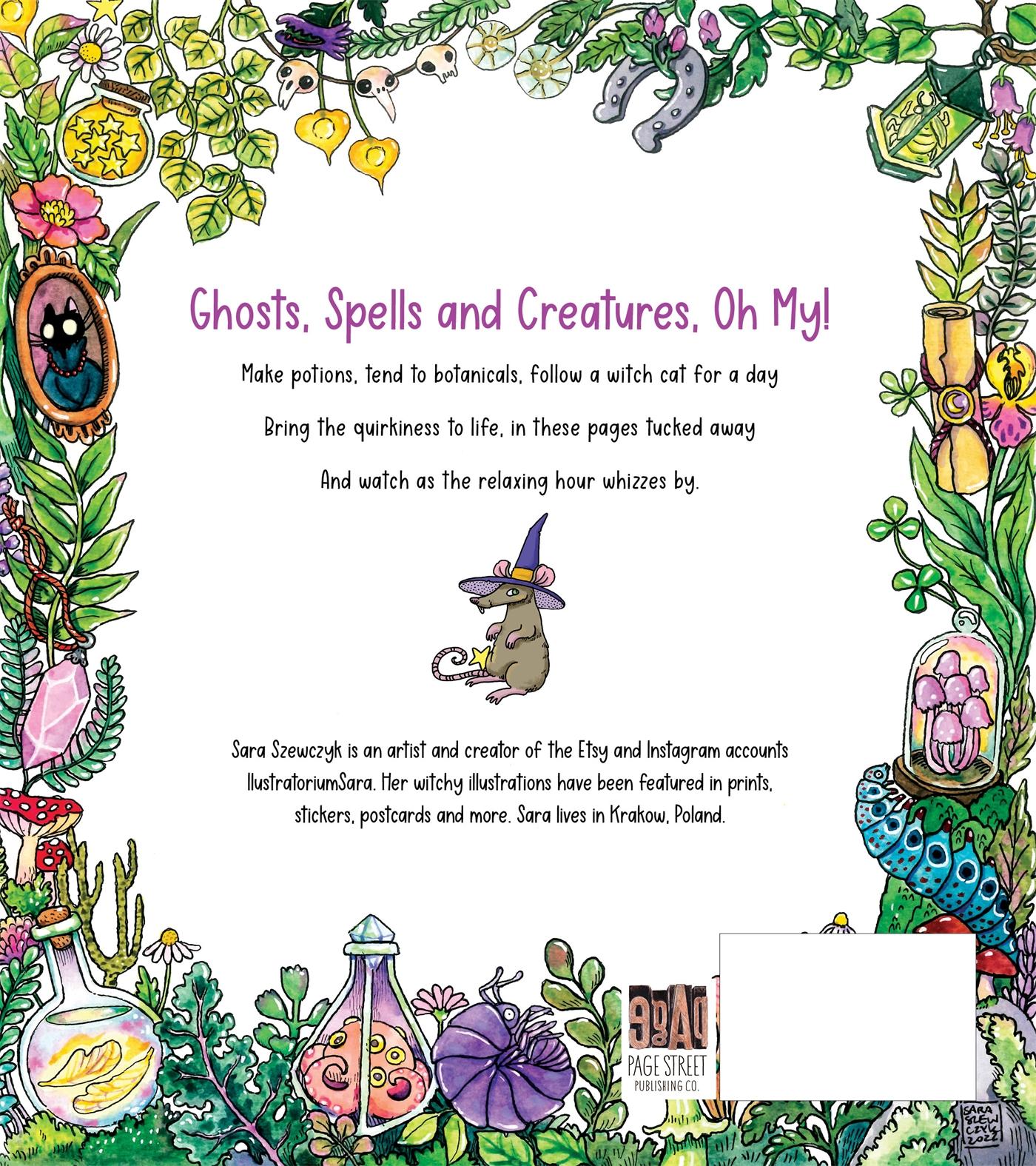 Rückseitencover Spooky Coloring Book