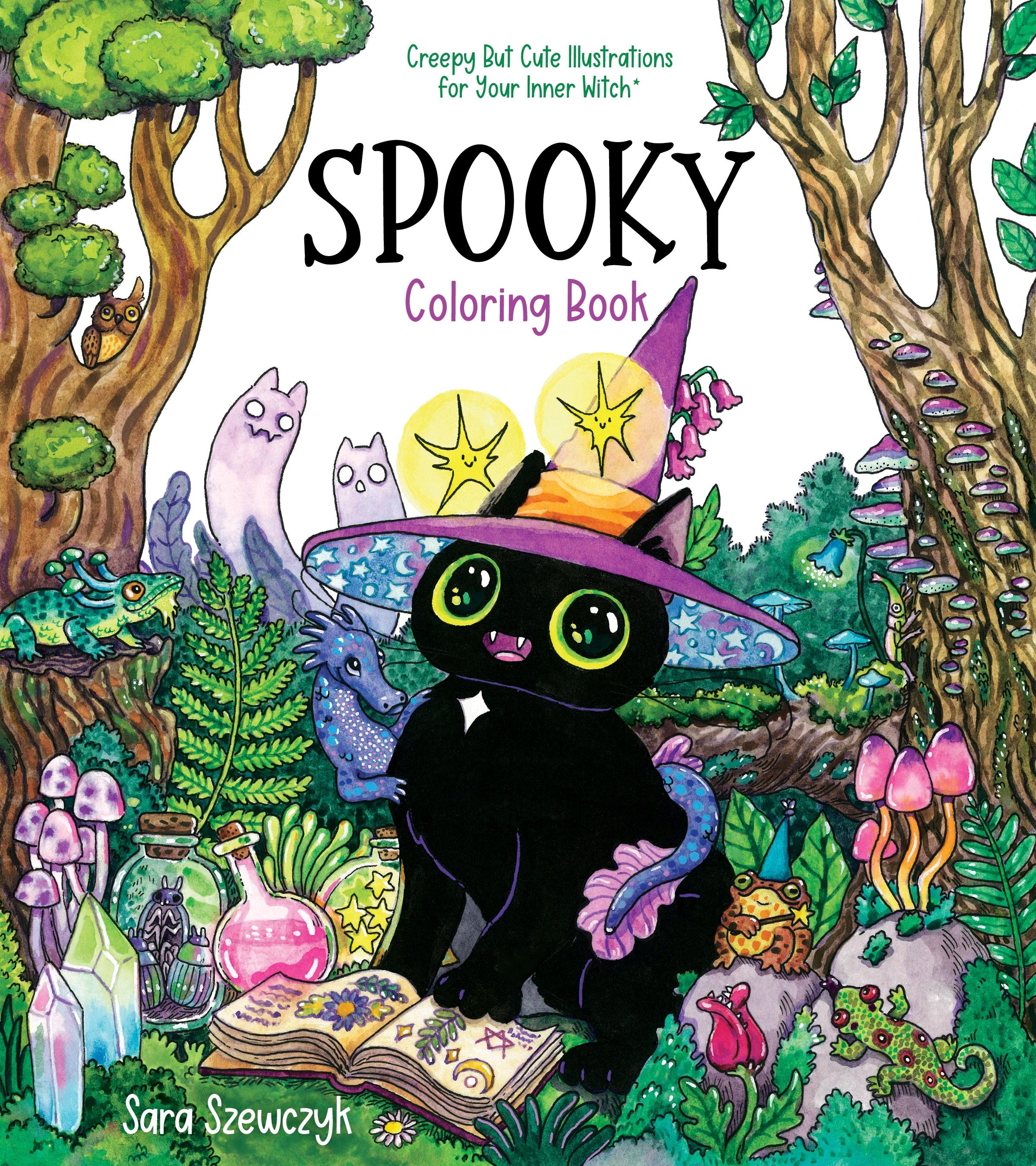 Vorderes Coverbild Spooky Coloring Book