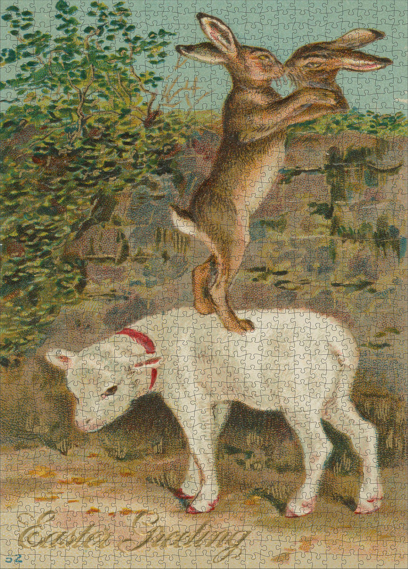 Beispielinhalt (Bild) John Derian Paper Goods: Easter Greeting 1,000-Piece Puzzle