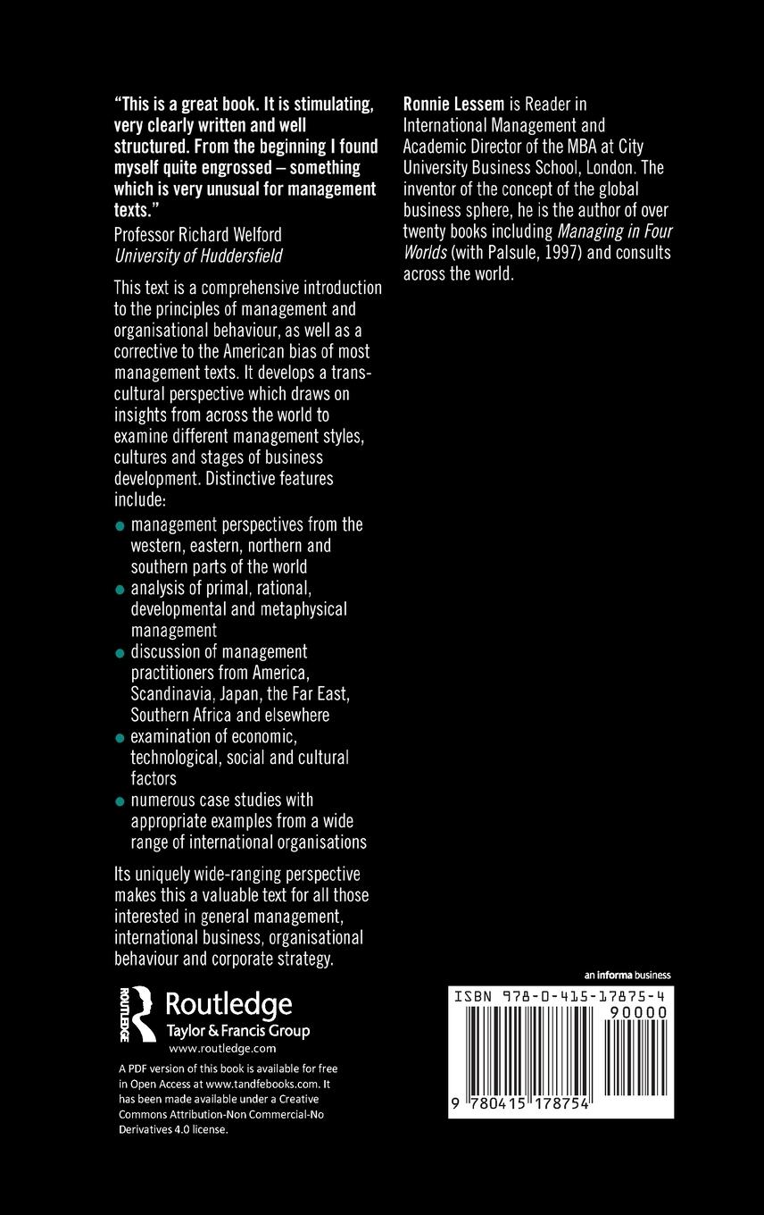 Rückseitencover Management Development Through Cultural Diversity