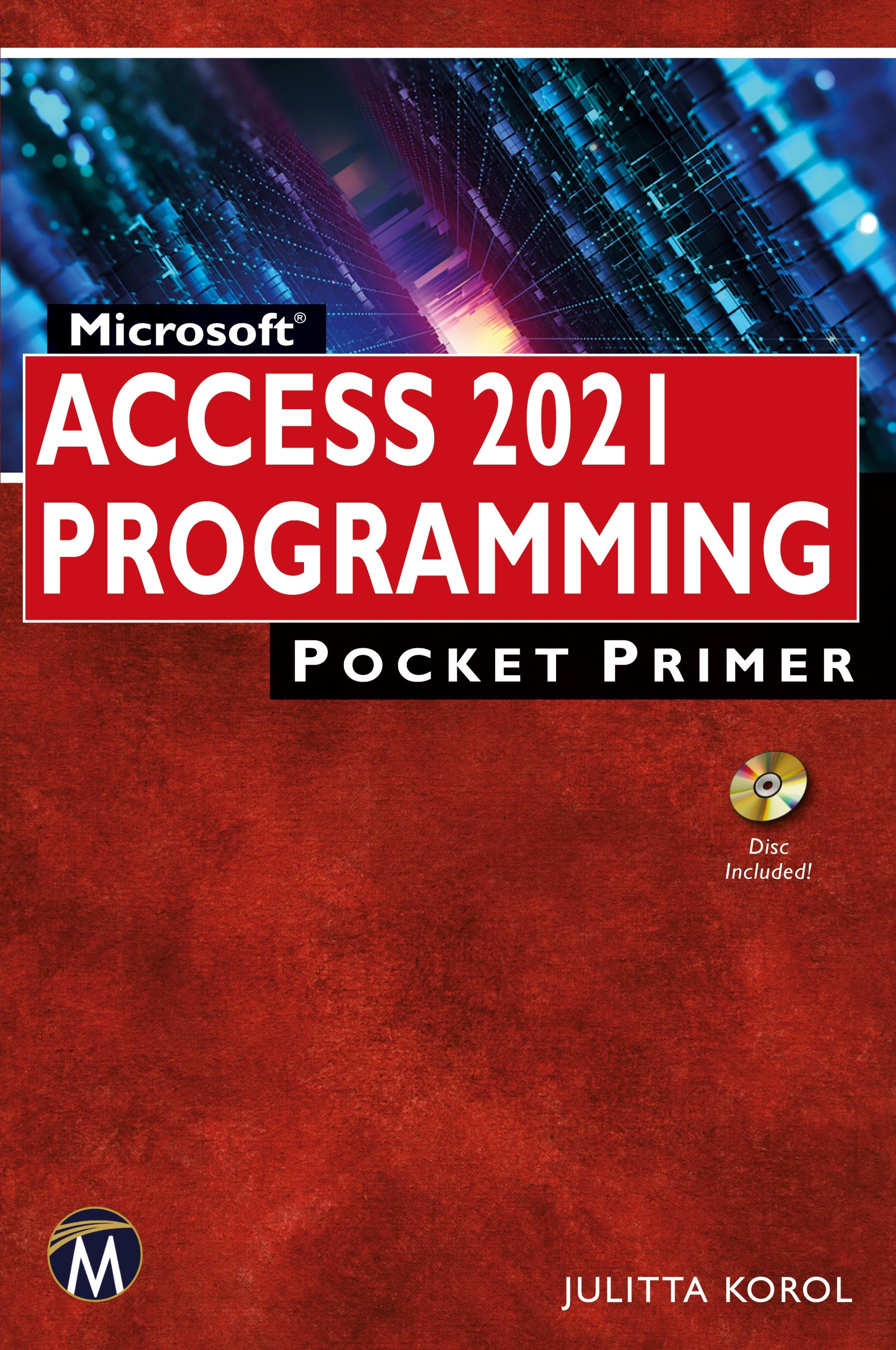 Vorderes Coverbild Microsoft Access 2021 Programming Pocket Primer