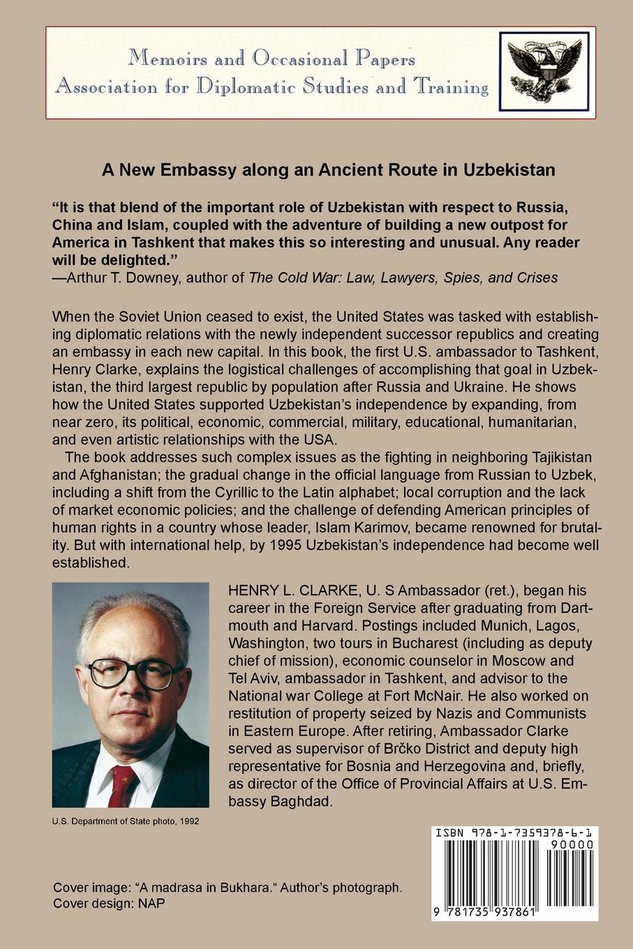 Rückseitencover A NEW EMBASSY ALONG AN ANCIENT ROUTE IN UZBEKISTAN