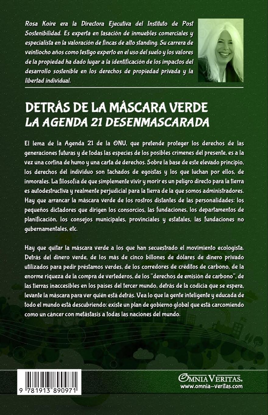 Rückseitencover Detrás de la máscara verde