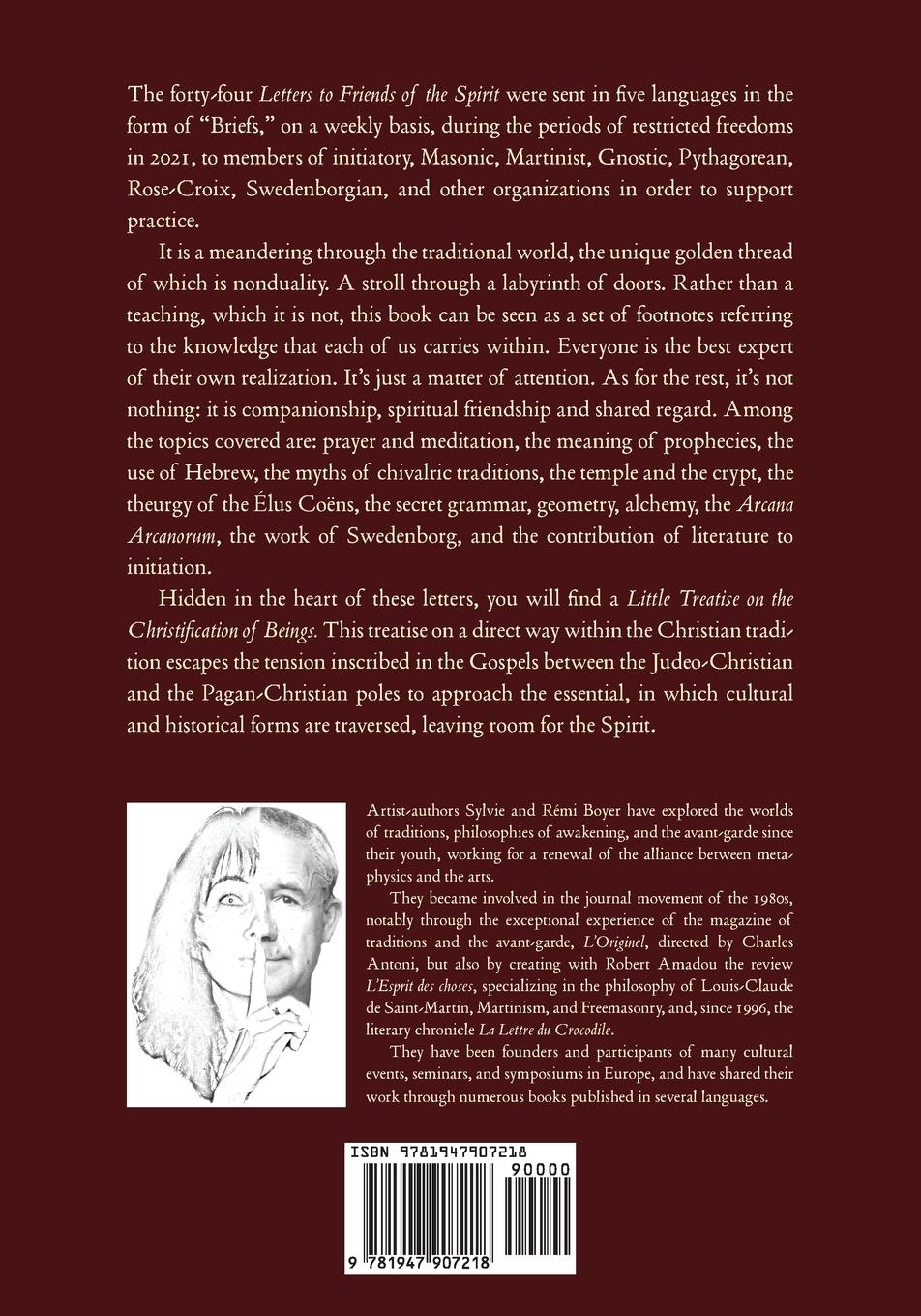 Rückseitencover Letters to Friends of the Spirit