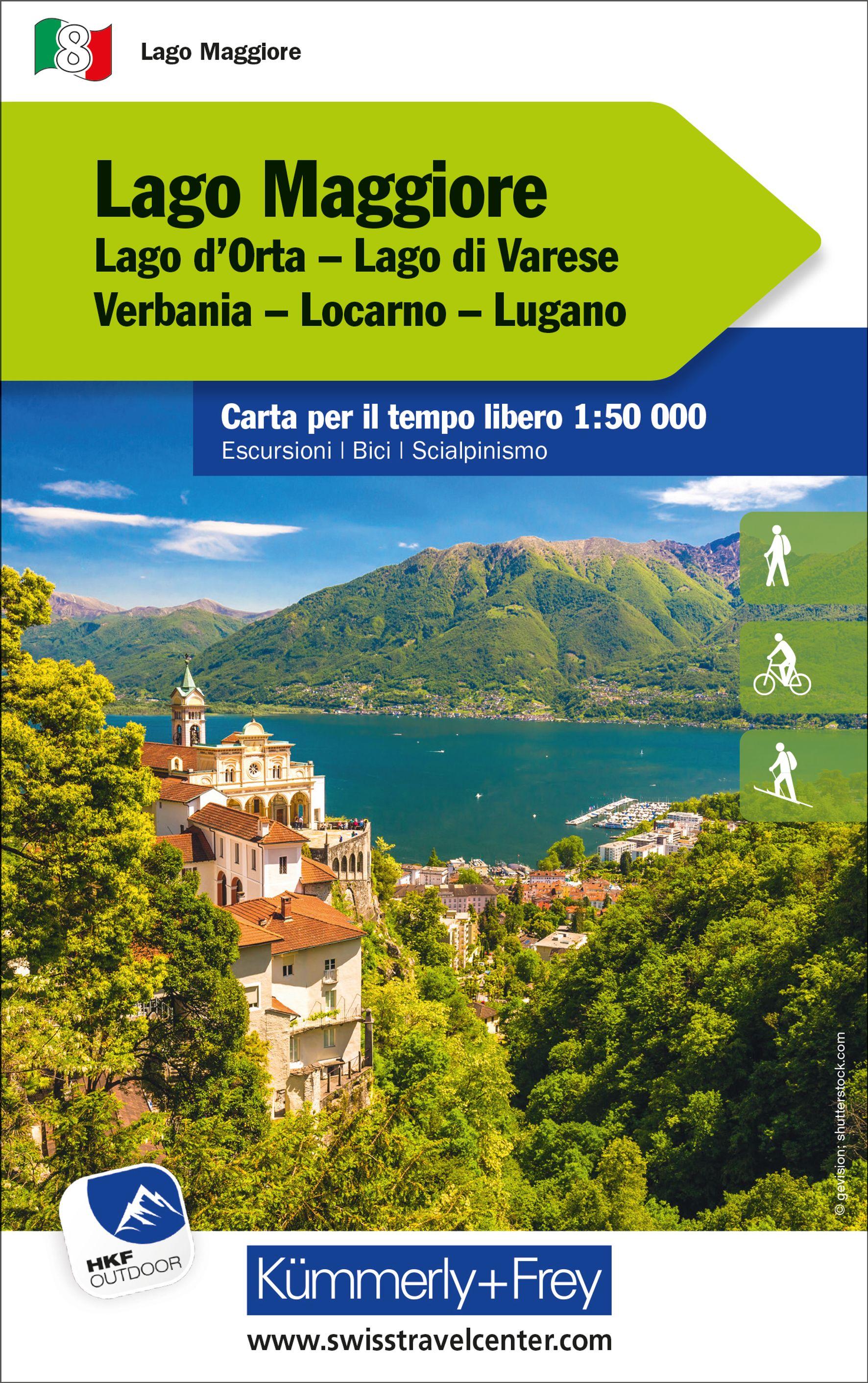 Vorderes Coverbild Kümmerly+Frey Outdoorkarte Lago Maggiore 1:50.000