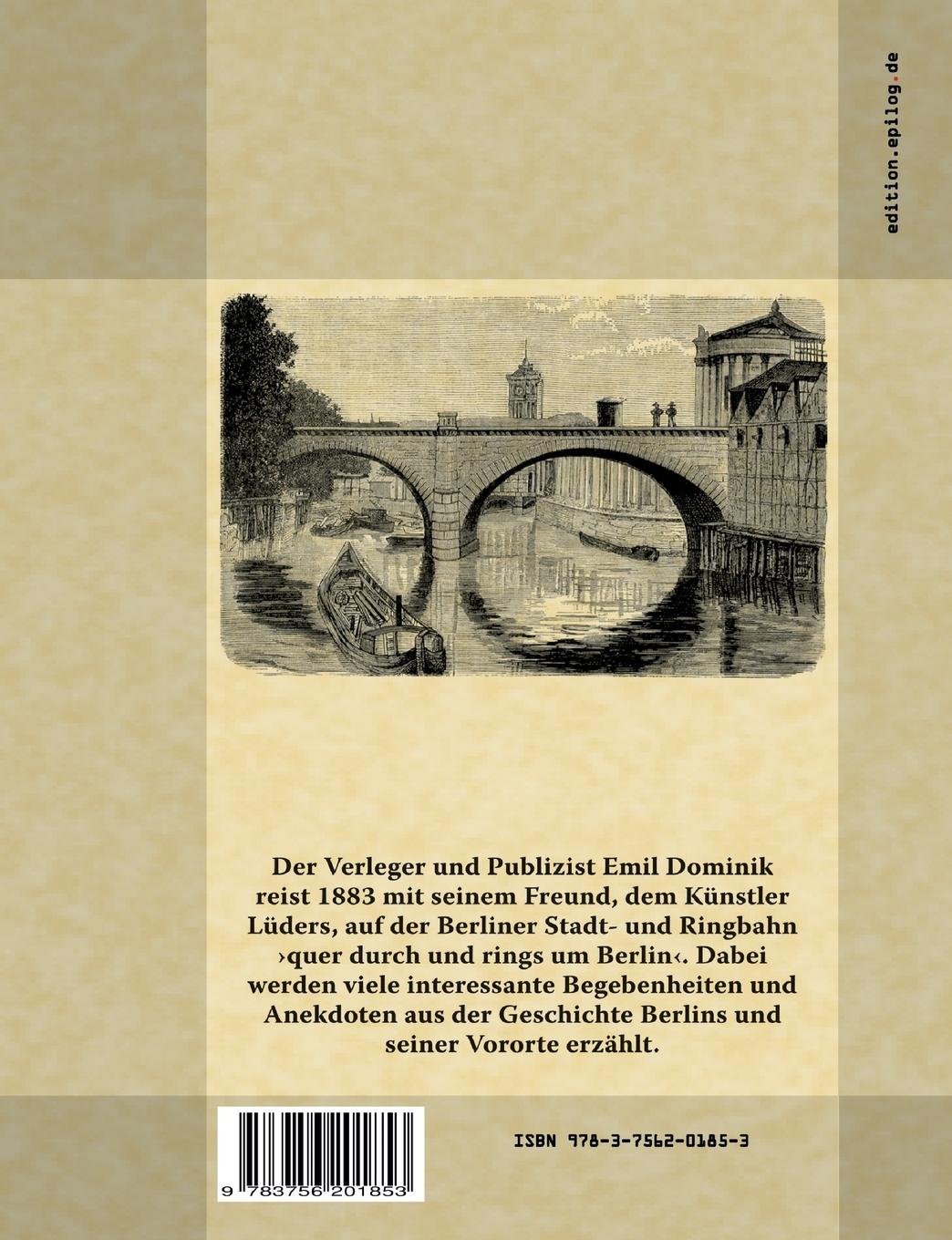 Rückseitencover Quer durch und ringsum Berlin