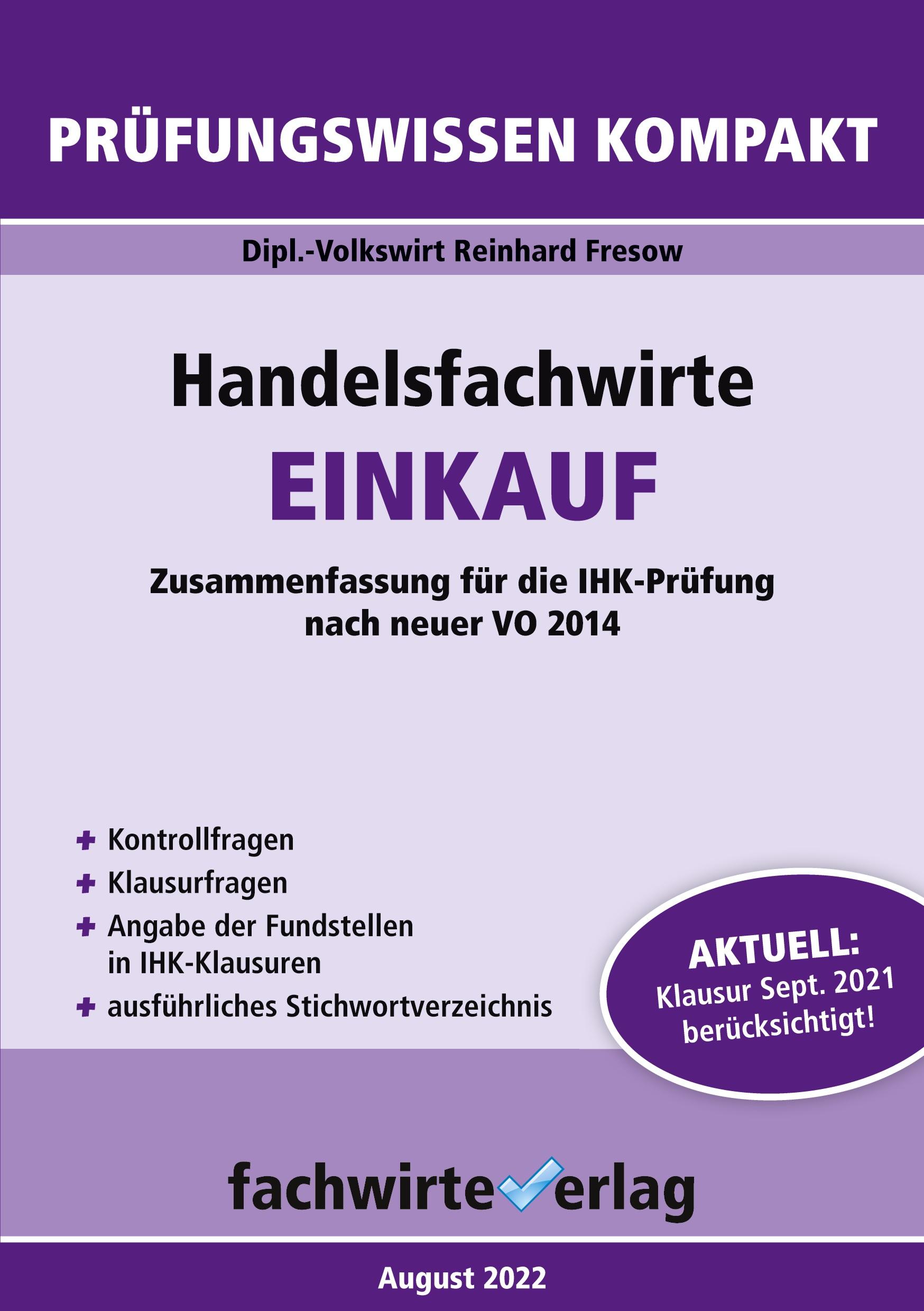 Vorderes Coverbild Handelsfachwirte: Einkauf
