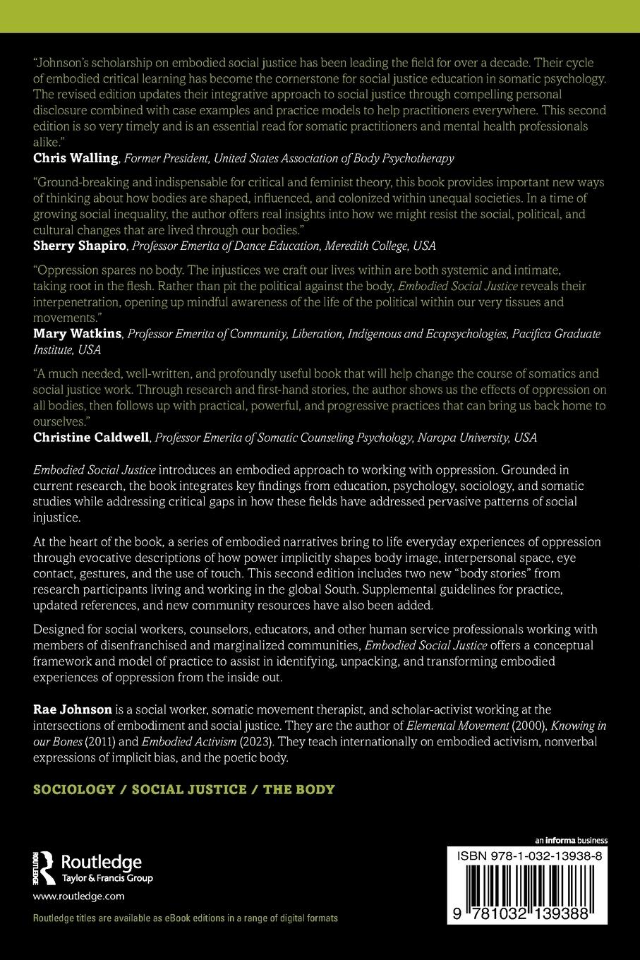 Rückseitencover Embodied Social Justice