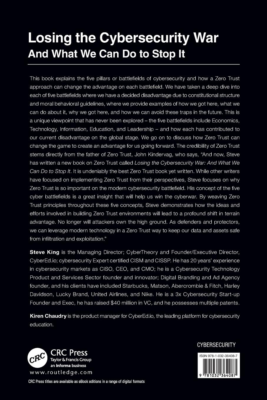 Rückseitencover Losing the Cybersecurity War