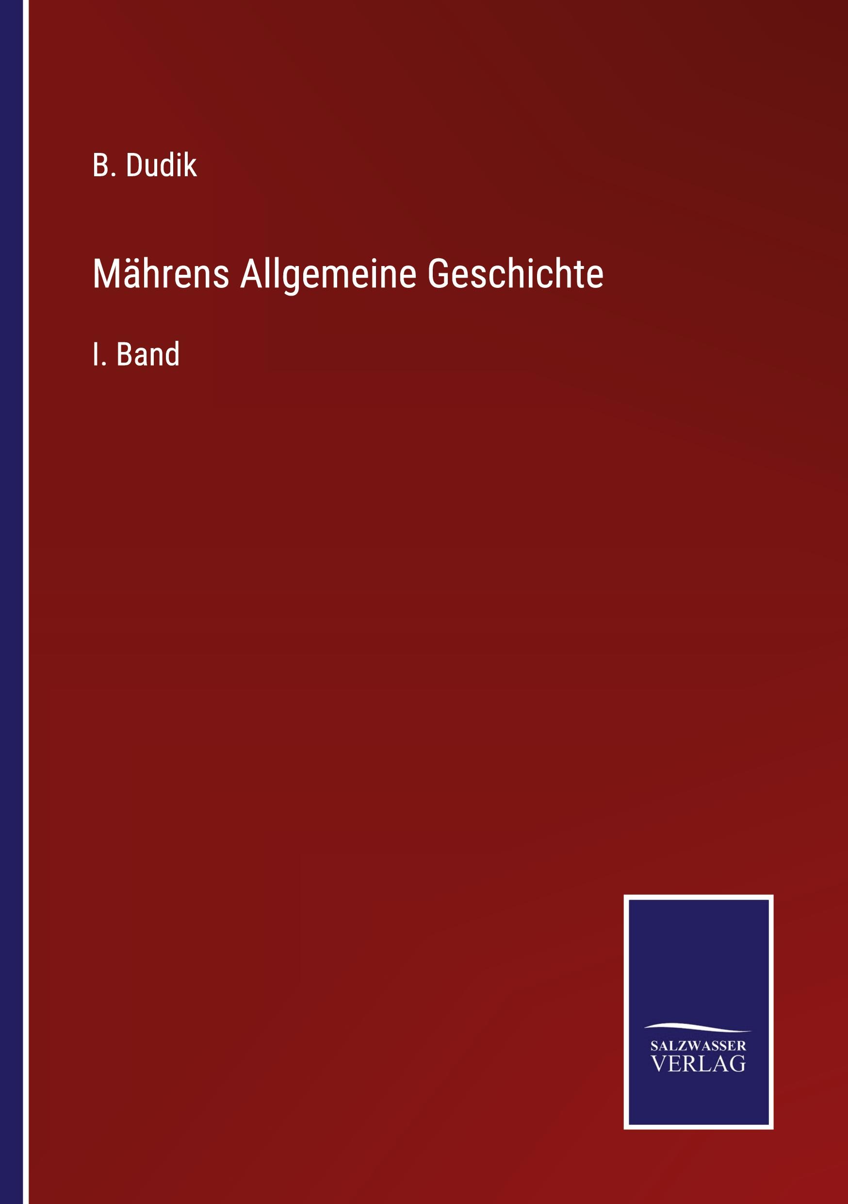 Vorderes Coverbild Mährens Allgemeine Geschichte