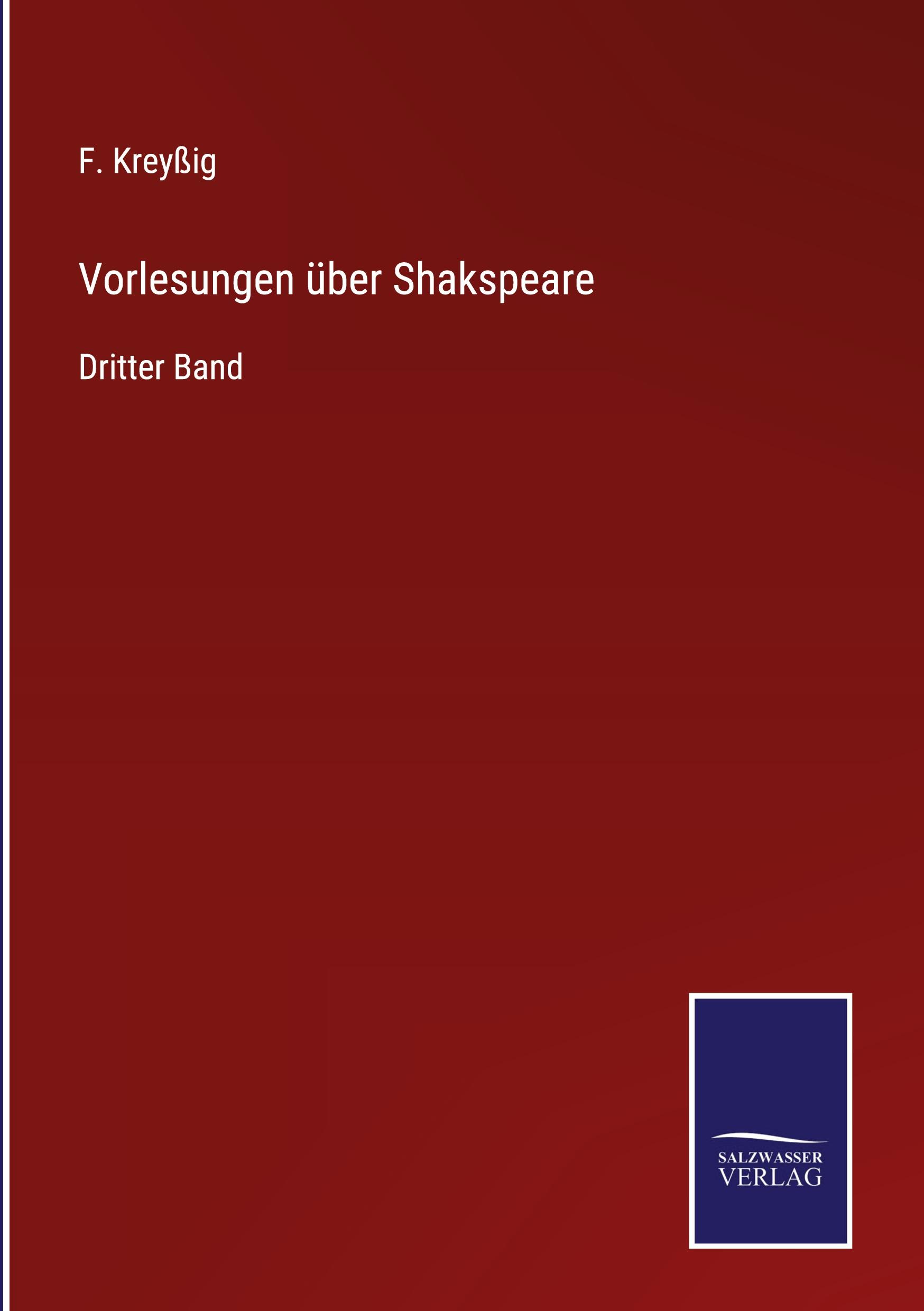 Vorderes Coverbild Vorlesungen über Shakspeare