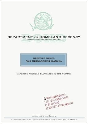Vorderes Coverbild Department of Homeland Decency: Decency Rules and Regulations Manual