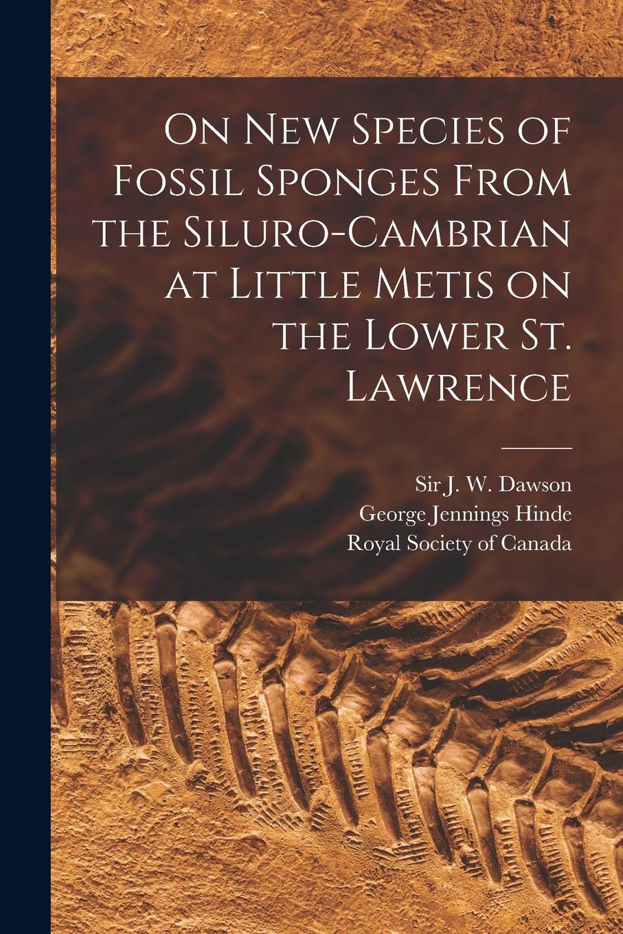 Vorderes Coverbild On New Species of Fossil Sponges From the Siluro-Cambrian at Little Metis on the Lower St. Lawrence [microform]