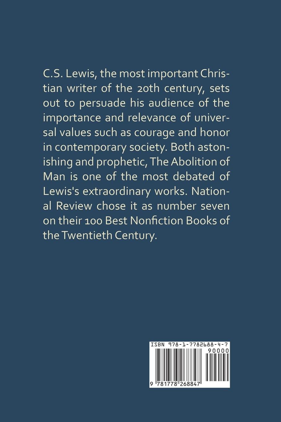 Rückseitencover The Abolition of Man