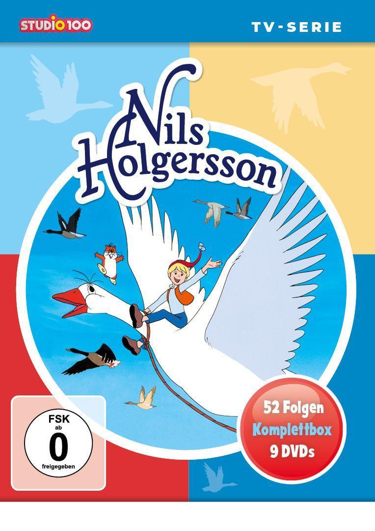 Vorderes Coverbild Nils Holgersson (Klassik) - TV-Serien Komplettbox (9 DVDs, 52 Folgen)